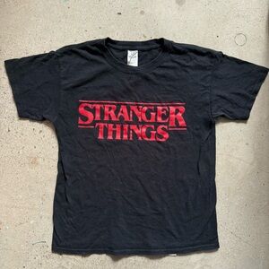 Stranger Things Black and Red Kids T-Shirt size M